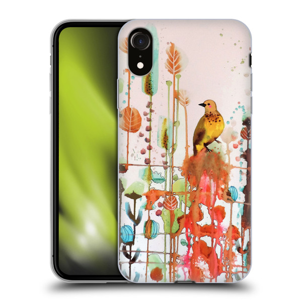 Sylvie Demers Birds 3 Gold Soft Gel Case for Apple iPhone XR