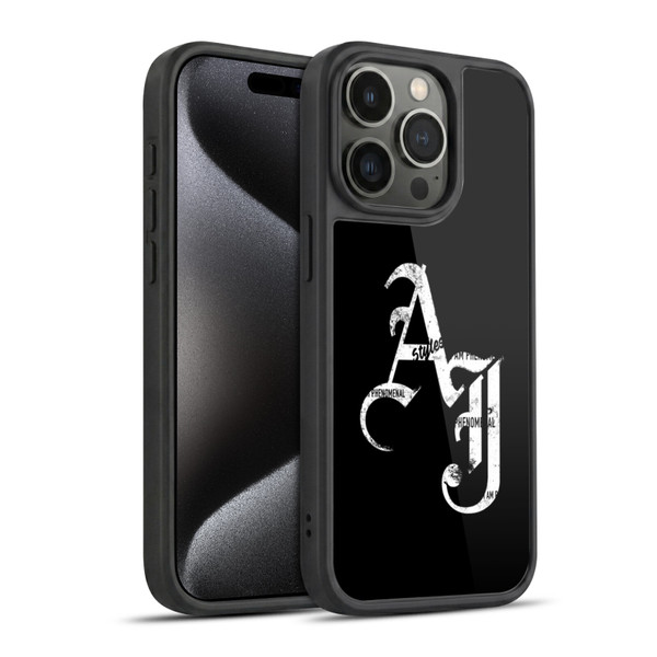 WWE Aj Styles Grunge Initials Gel Armour Case For Apple iPhone 15 Pro