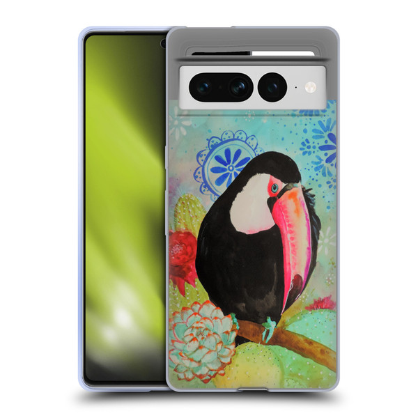 Sylvie Demers Birds 3 Toucan Soft Gel Case for Google Pixel 7 Pro