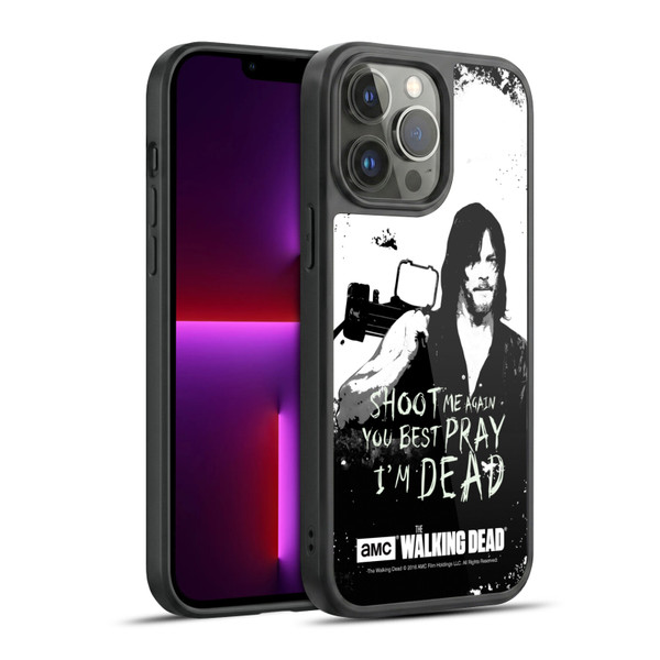 AMC The Walking Dead Quotes Daryl Shoot Gel Armour Case For Apple iPhone 13 Pro Max