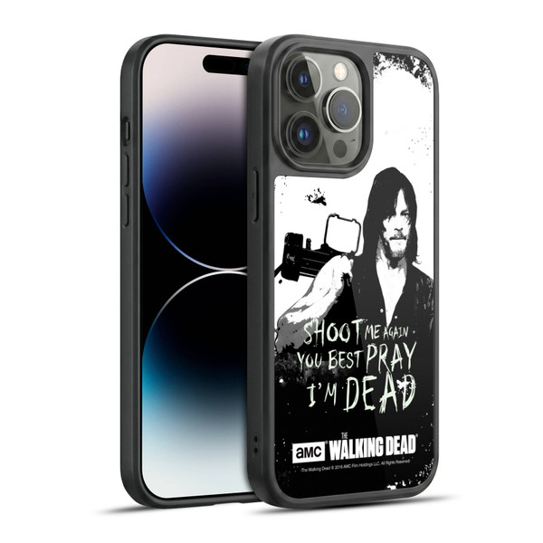 AMC The Walking Dead Quotes Daryl Shoot Gel Armour Case For Apple iPhone 14 Pro Max