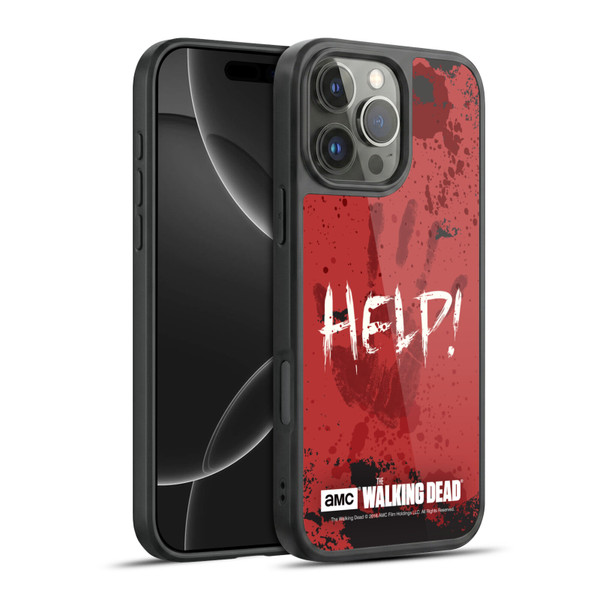 AMC The Walking Dead Quotes Help Gel Armour Case For Apple iPhone 16 Pro Max