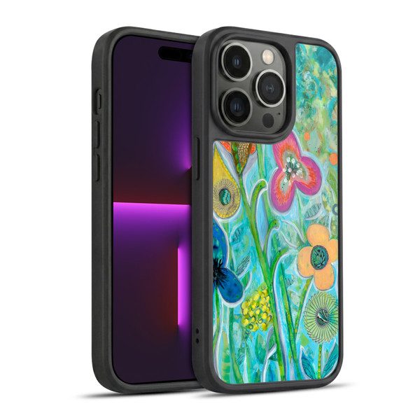 Wyanne Nature Garden Wildflowers Gel Armour Case For Apple iPhone 14 Pro