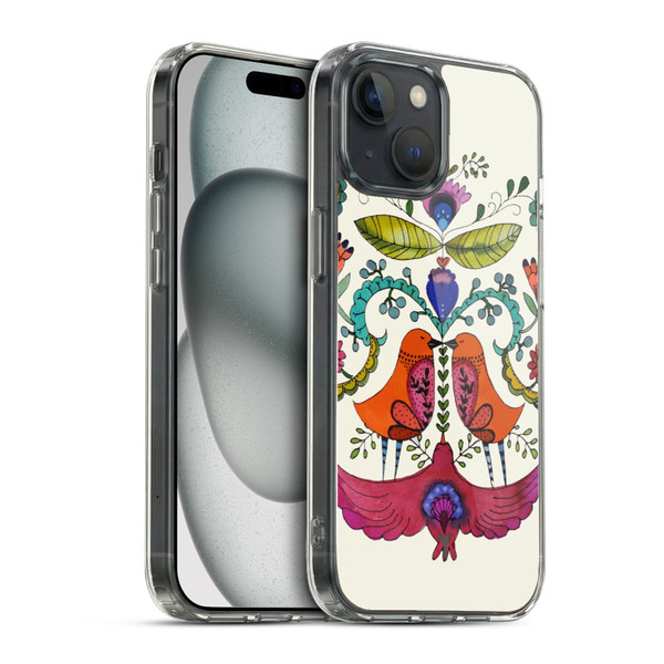 Sylvie Demers Floral Symmetry Soft Gel Case for Apple iPhone 15 & MagSafe