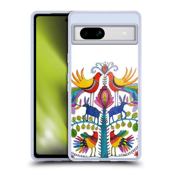Sylvie Demers Floral Flower Otomi Soft Gel Case for Google Pixel 7a