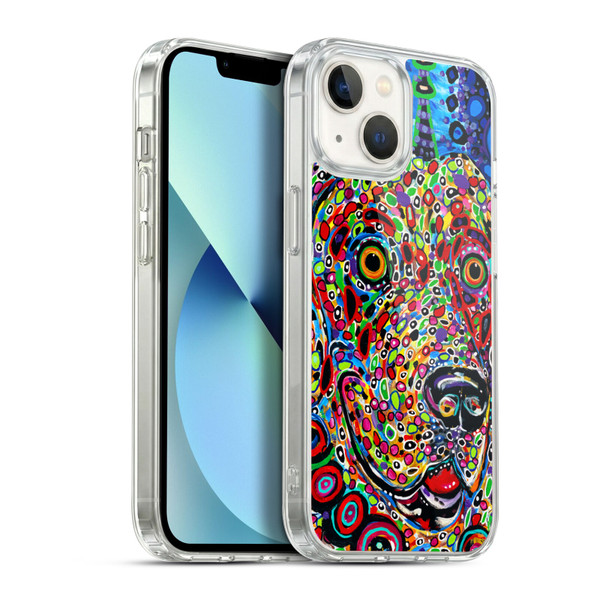 Mad Dog Art Gallery Dogs 2 Moon Soft Gel Case for Apple iPhone 13