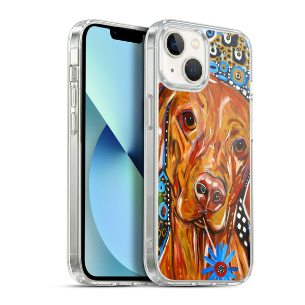 Mad Dog Art Gallery Dogs 2 Viszla Soft Gel Case for Apple iPhone 13