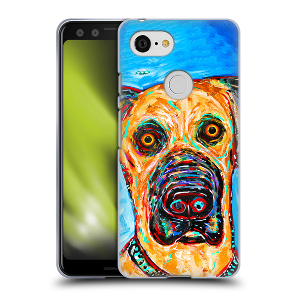 Mad Dog Art Gallery Dogs 2 Dane Soft Gel Case for Google Pixel 3