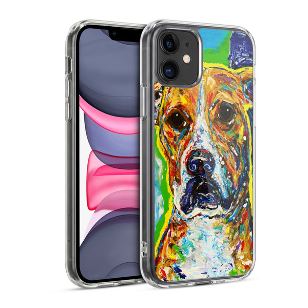 Mad Dog Art Gallery Dog 5 Boxer Soft Gel Case for Apple iPhone 11