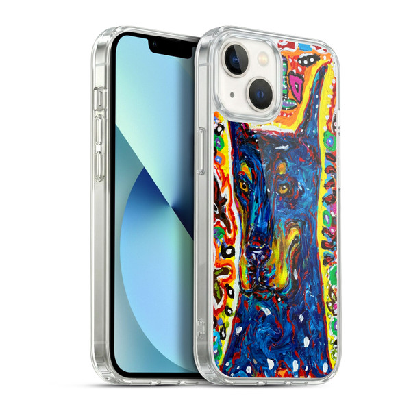 Mad Dog Art Gallery Dog 5 Doberman Soft Gel Case for Apple iPhone 13