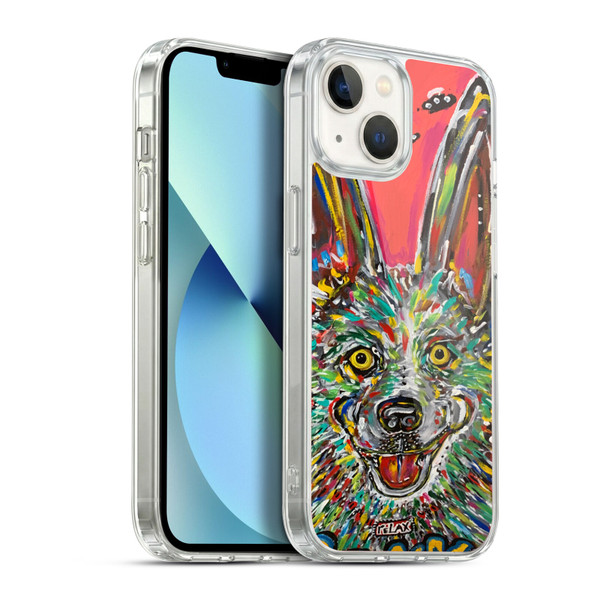 Mad Dog Art Gallery Dog 5 Relax Soft Gel Case for Apple iPhone 13