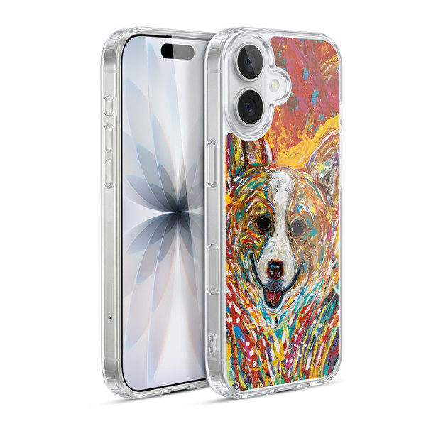 Mad Dog Art Gallery Dog 5 Corgi Soft Gel Case for Apple iPhone 17