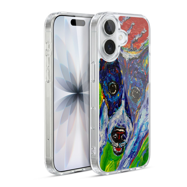 Mad Dog Art Gallery Dog 5 Staring Soft Gel Case for Apple iPhone 17