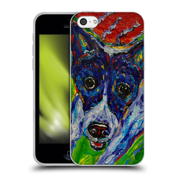 Mad Dog Art Gallery Dog 5 Staring Soft Gel Case for Apple iPhone 5c