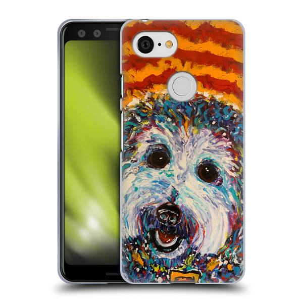 Mad Dog Art Gallery Dog 5 Lhasa Apso Soft Gel Case for Google Pixel 3