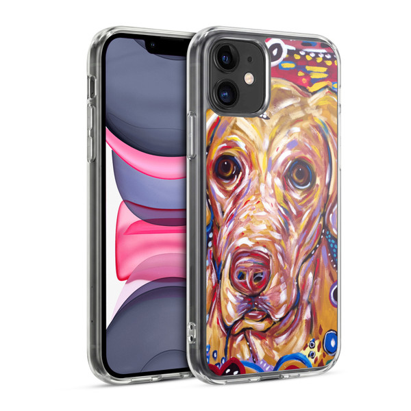 Mad Dog Art Gallery Dogs Yellow Soft Gel Case for Apple iPhone 11