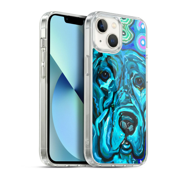 Mad Dog Art Gallery Dogs Aqua Lab Soft Gel Case for Apple iPhone 13