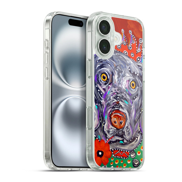 Mad Dog Art Gallery Dogs Jester Soft Gel Case for Apple iPhone 16 Plus & MagSafe