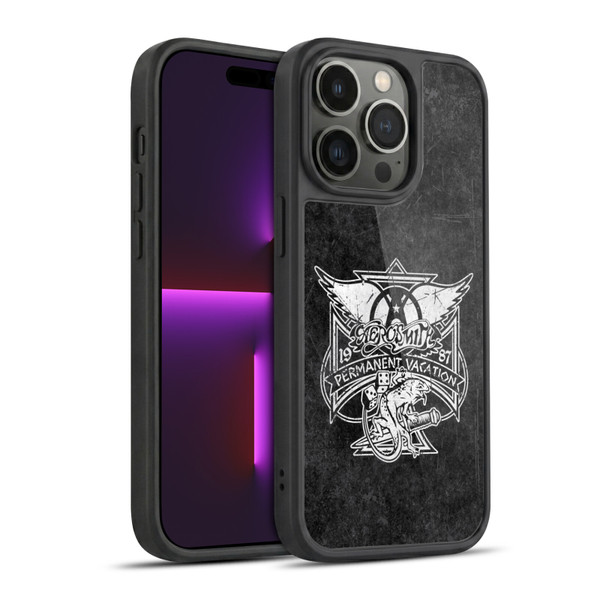 Aerosmith Black And White 1987 Permanent Vacation Gel Armour Case For Apple iPhone 14 Pro
