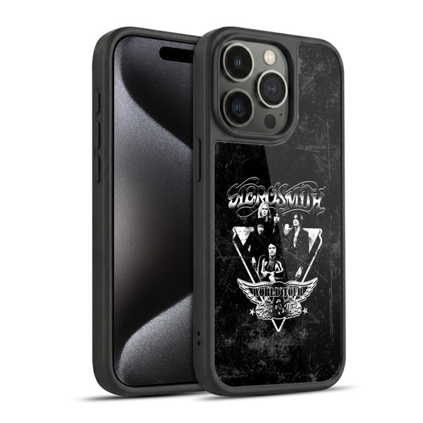 Aerosmith Black And White World Tour Gel Armour Case For Apple iPhone 15 Pro