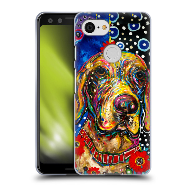 Mad Dog Art Gallery Dogs Roxie Soft Gel Case for Google Pixel 3