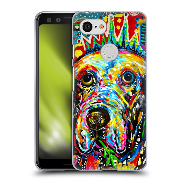 Mad Dog Art Gallery Dogs Sir Fred Soft Gel Case for Google Pixel 3