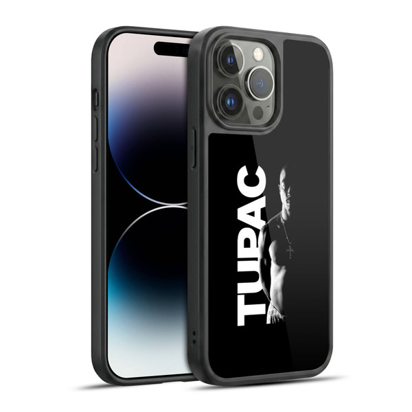 Tupac Shakur Key Art Black And White Gel Armour Case For Apple iPhone 14 Pro Max