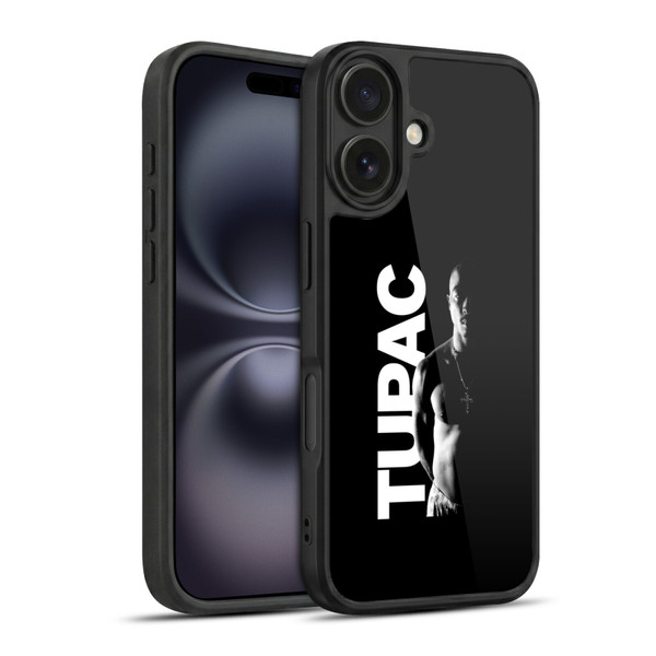 Tupac Shakur Key Art Black And White Gel Armour Case For Apple iPhone 16