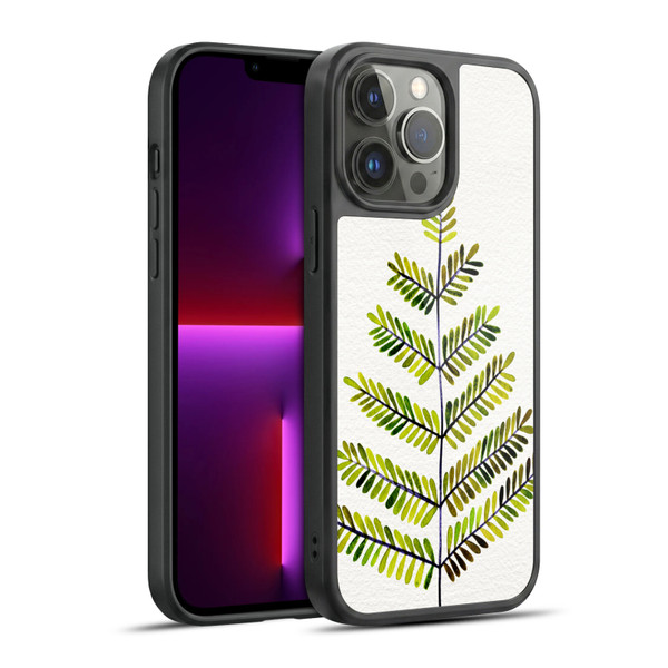Cat Coquillette Nature Leaflets Green Gel Armour Case For Apple iPhone 13 Pro Max