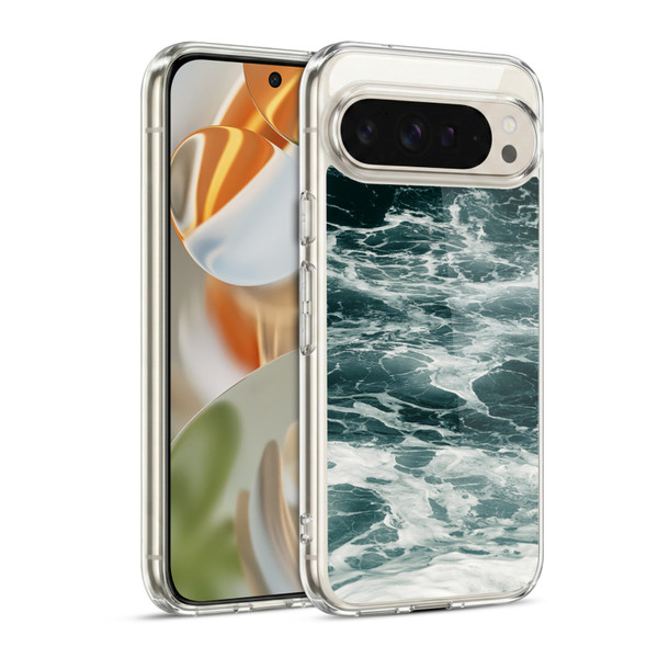 Dorit Fuhg Waves Sea Foam 2 Soft Gel Case for Google Pixel 9 / Pixel 9 Pro