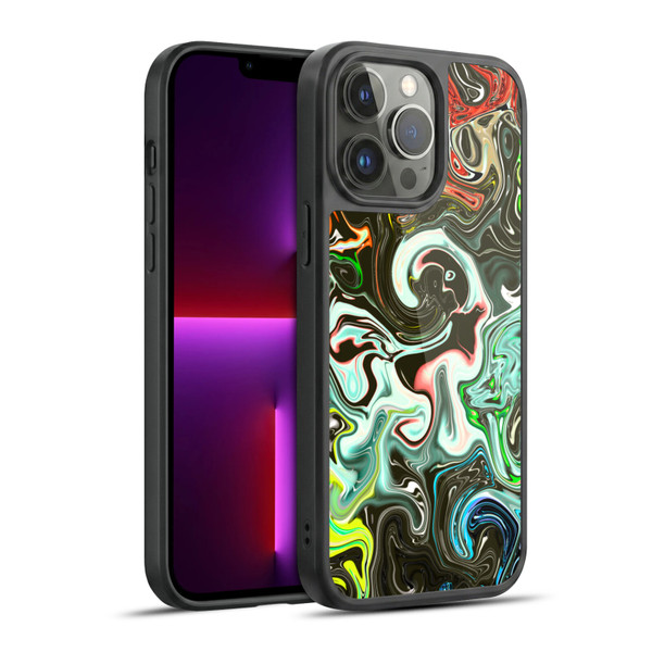 Haroulita Liquid Marble Abstract Gel Armour Case For Apple iPhone 13 Pro Max