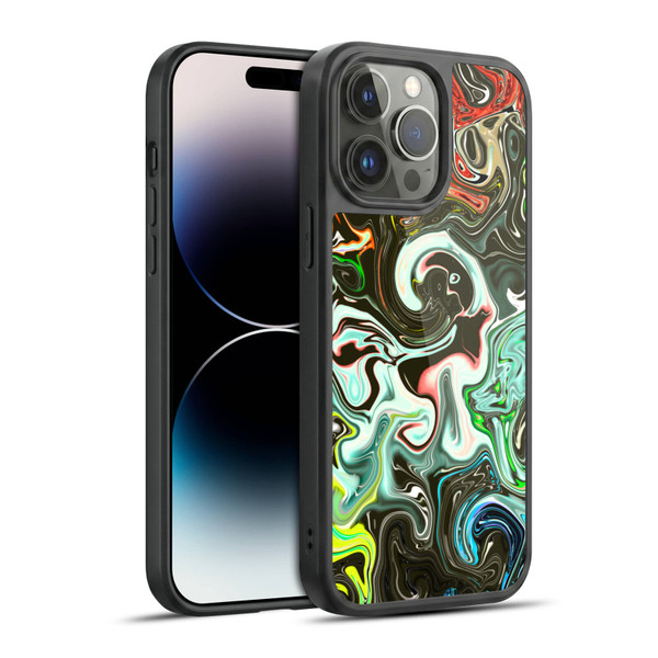 Haroulita Liquid Marble Abstract Gel Armour Case For Apple iPhone 14 Pro Max