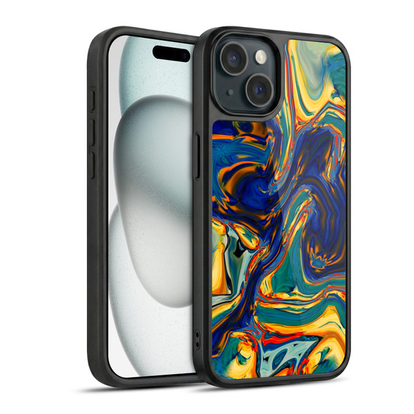 Haroulita Liquid Marble Sunset Gel Armour Case For Apple iPhone 15