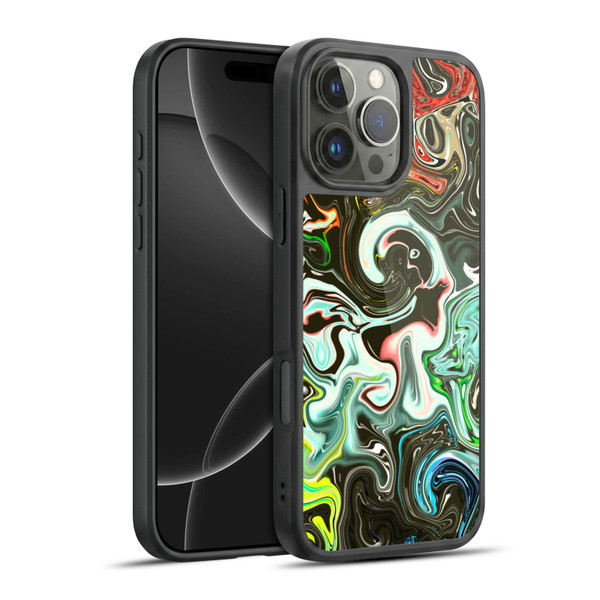 Haroulita Liquid Marble Abstract Gel Armour Case For Apple iPhone 16 Pro Max