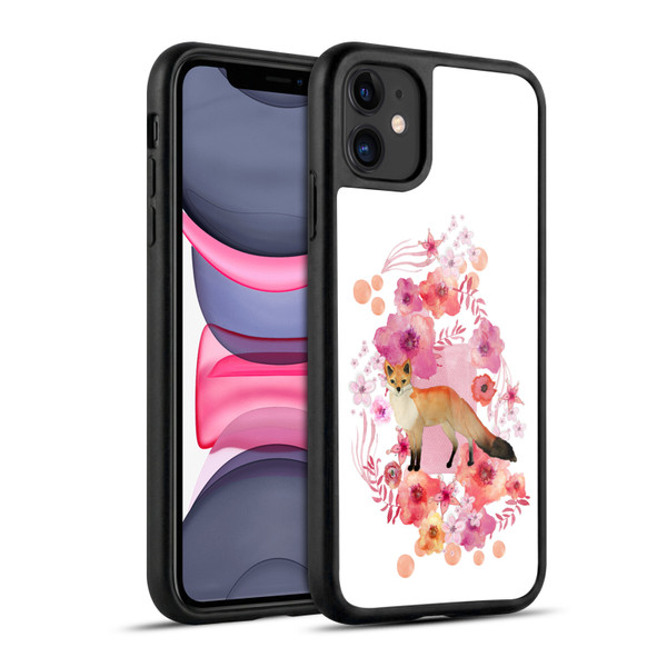 Monika Strigel Animals And Flowers Fox Gel Armour Case For Apple iPhone 11