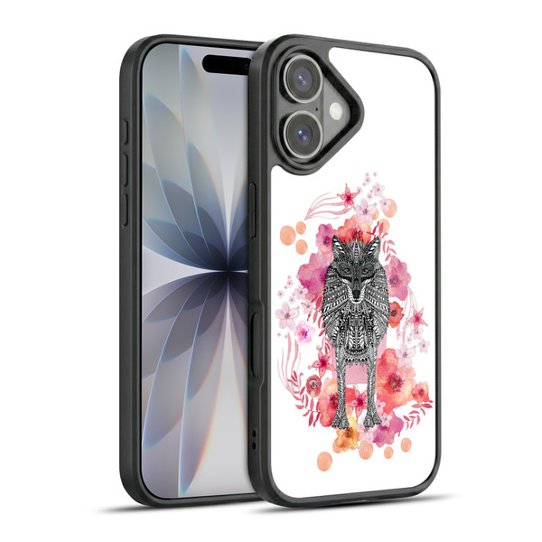 Monika Strigel Animals And Flowers Wolf Gel Armour Case For Apple iPhone 17
