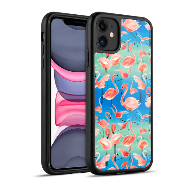 Ninola Patterns Flamingos Gel Armour Case For Apple iPhone 11