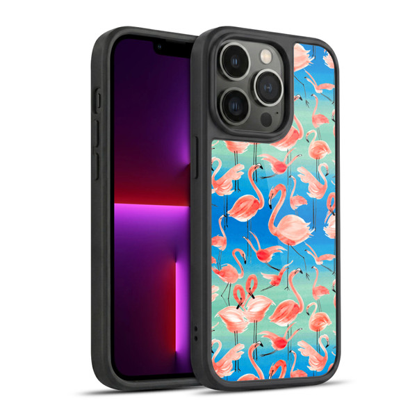 Ninola Patterns Flamingos Gel Armour Case For Apple iPhone 13 Pro
