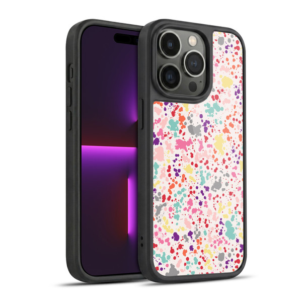 Ninola Patterns Colourful Splatter Drops Gel Armour Case For Apple iPhone 14 Pro