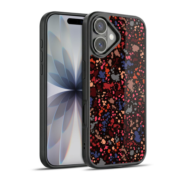Ninola Patterns Dark Colourful Splatter Drops Gel Armour Case For Apple iPhone 17