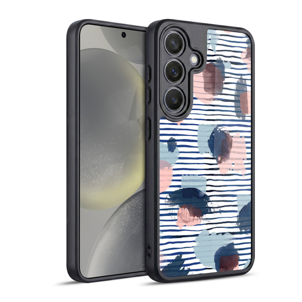 Ninola Patterns Graphic Thoughts Dots Blue Gel Armour Case For Samsung Galaxy S24 5G