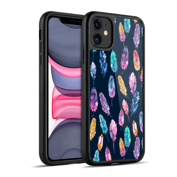 Ninola Patterns 4 Boho Feathers Gel Armour Case For Apple iPhone 11