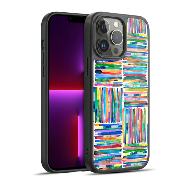 Ninola Patterns 4 Handpainted Stripes Multi Gel Armour Case For Apple iPhone 13 Pro Max