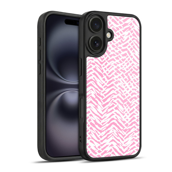 Ninola Patterns 4 Leopard Marks Pink Gel Armour Case For Apple iPhone 16