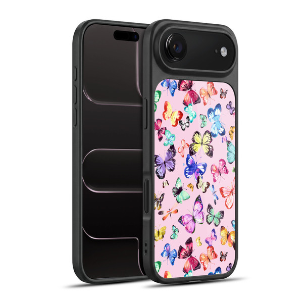 Ninola Patterns 4 Butterflies Multi Pink Gel Armour Case For Apple iPhone 17 Air