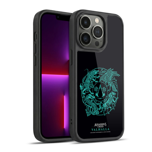 Assassin's Creed Valhalla Compositions And Patterns Animals Crest Gel Armour Case For Apple iPhone 13 Pro