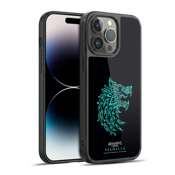 Assassin's Creed Valhalla Compositions And Patterns Wolf Gel Armour Case For Apple iPhone 14 Pro Max
