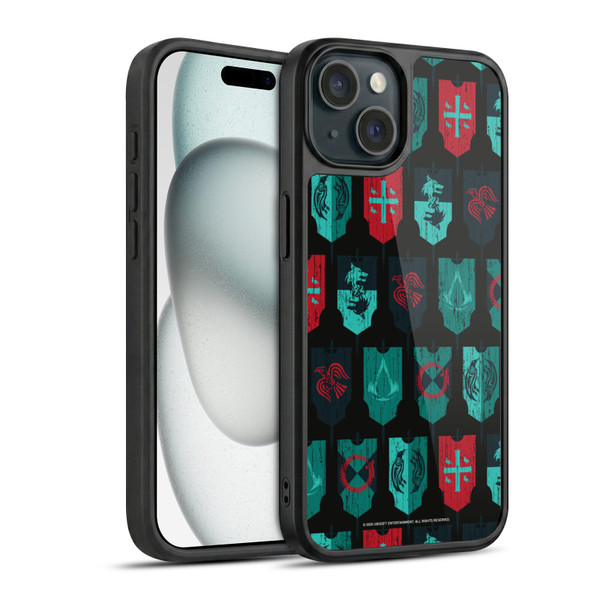 Assassin's Creed Valhalla Compositions And Patterns Banners Gel Armour Case For Apple iPhone 15