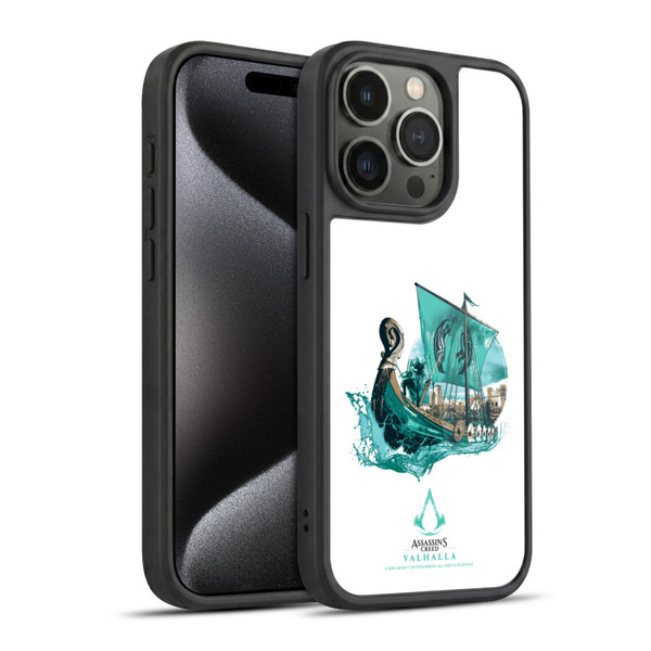 Assassin's Creed Valhalla Compositions And Patterns Eivor's Drakkar Gel Armour Case For Apple iPhone 15 Pro