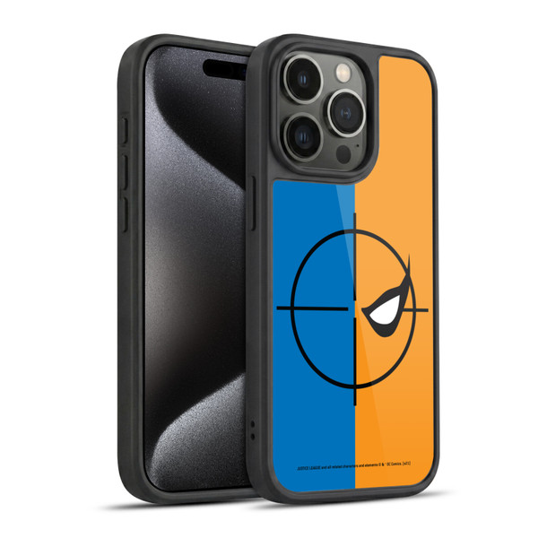 Justice League DC Comics Deathstroke Comic Art Logo Gel Armour Case For Apple iPhone 15 Pro